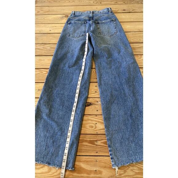 Pacsun Distressed Baggy Jeans Size 23 Women’s Blue - Picture 8 of 9